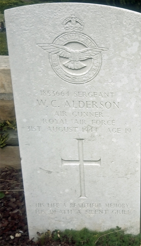 Sgt William Cecil Alderson<br /><br /><br />died on active duty - 31.8.1944