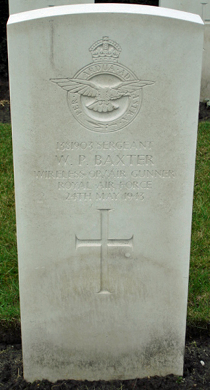 Sgt William Parker Baxter<br /><br /><br />died on active duty - 25.5.1943