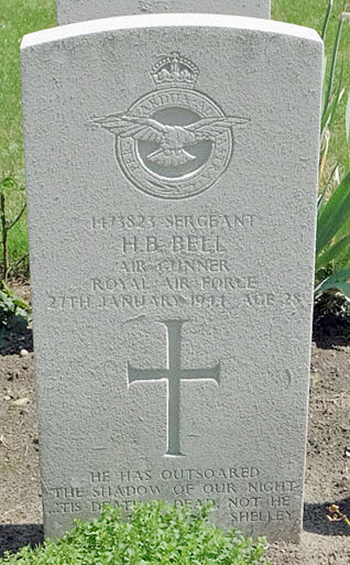 Sgt Harold Bernard Bell<br /><br /><br />died on active duty - 27.1.1944