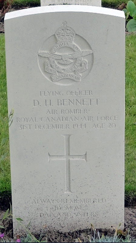 F/O Donald Howard Bennett<br /><br /><br />died on active duty - 31.12.1944