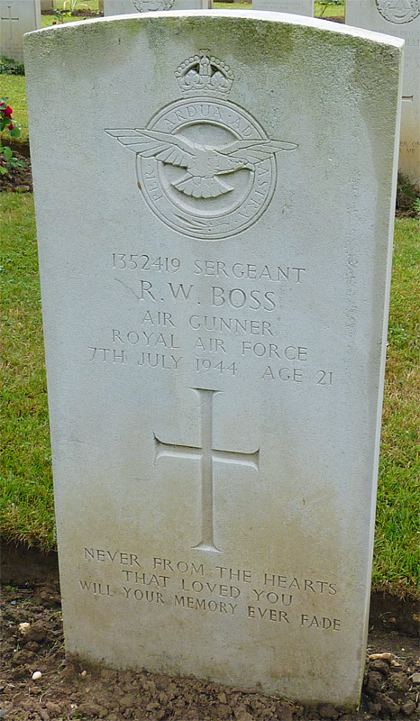 Sgt Ronald William Boss<br /><br /><br />died on active duty - 7.7.1944