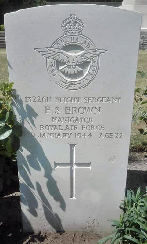 F/Sgt Edward Sharrott Brown<br /><br /><br />died on active duty - 14.1.1944