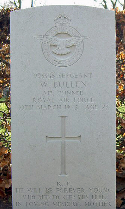 Sgt William Bullen<br /><br /><br />died on active duty - 10.3.1943