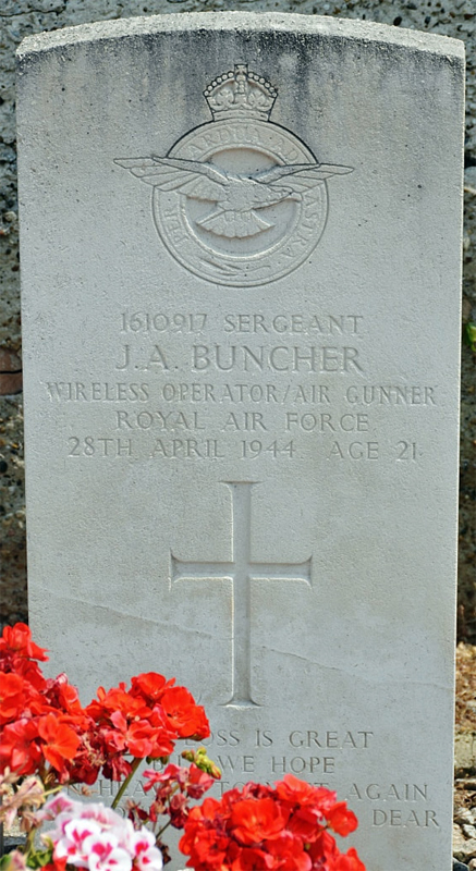Sgt James Arthur Buncher<br /><br /><br />died on active duty - 28.4.1944