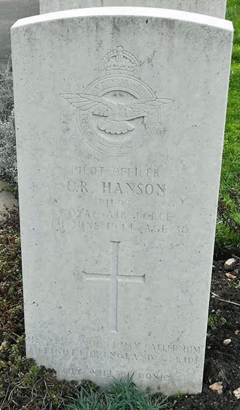 P/O Cyril Richard Hanson<br /><br /><br />died on active duty - June 8th, 1944