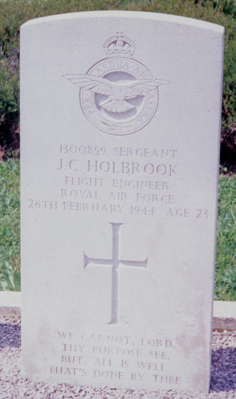 Sgt James Charles Holbrook<br /><br /><br />died on active duty - February 26th, 1944