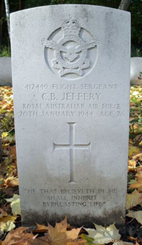 F/Sgt Clarence Bruce Jeffery<br /><br /><br />died on active duty - January 20th, 1944