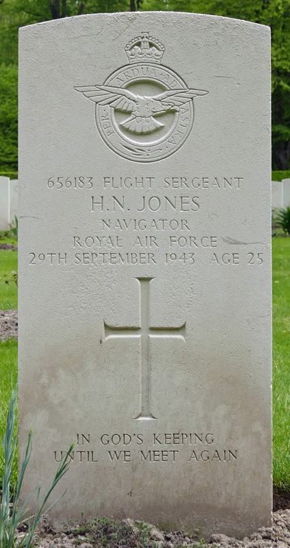 F/Sgt Harry Newman Jones<br /><br /><br />died on active duty - September 30th, 1943