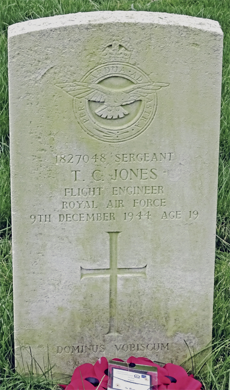 Sgt Trevor Charles Jones<br /><br /><br />died on active duty - December 9th, 1944