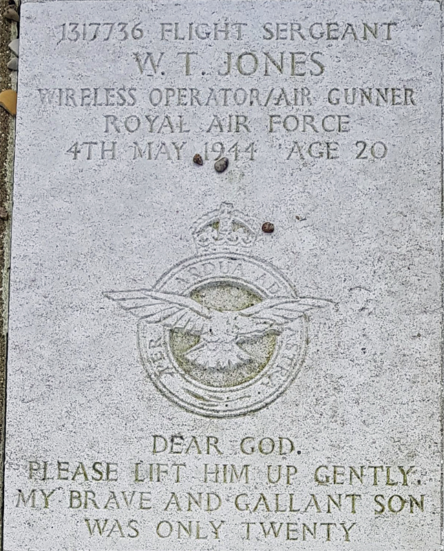 F/Sgt William Thomas Jones<br /><br /><br />died on active duty - May 4th, 1944
