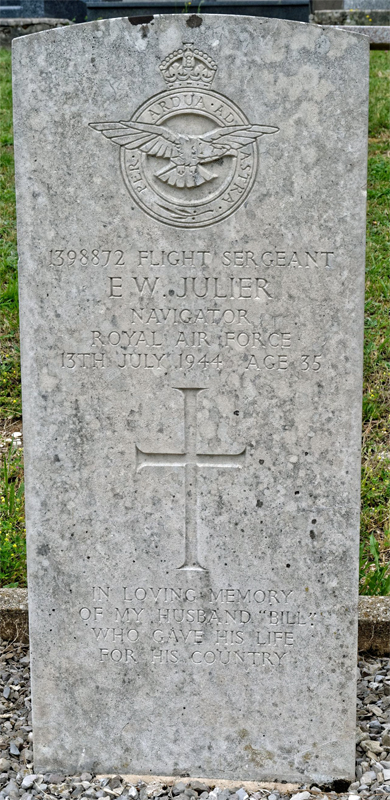 F/Sgt Ernest William Julier<br /><br /><br />died on active duty - July 13th, 1944