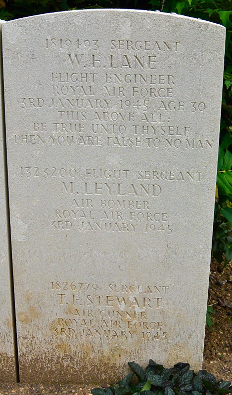 Sgt Thomas Fraser Stewart<br/><br /><br />died January 3rd, 1945
