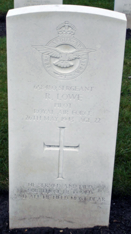Sgt Robert Lowe<br /><br /><br />died on active duty - May 26th, 1943