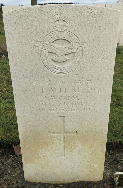 Sgt Edward Milling&nbsp; DFM<br /><br /><br />died on active duty - September 27th, 1943