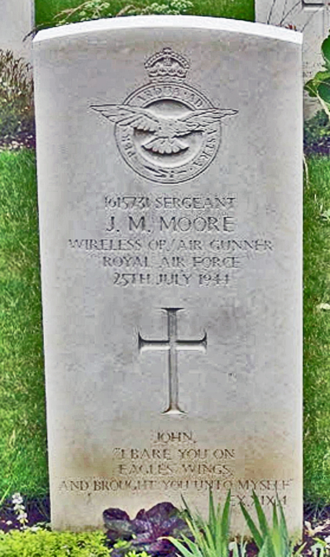 Sgt Jack Morris Moore<br /><br /><br />died on active duty - July 25th, 1944