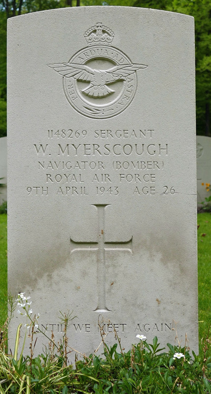 Sgt William Myerscough<br /><br /><br />died on active duty - April 9th, 1943