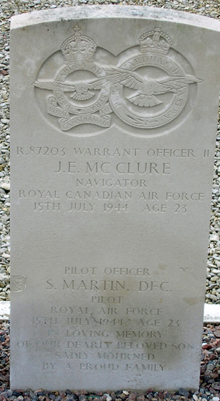 P/O Sydney Martin<br /><br /><br />died on active duty - July 15th, 1944