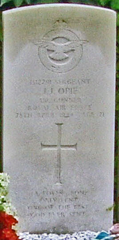 Sgt John James Opie<br /><br /><br />died on active duty - April 28th, 1944