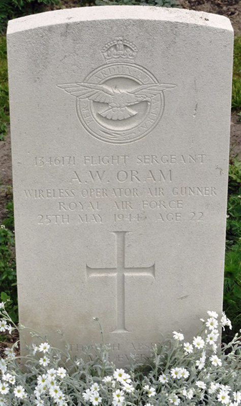 F/Sgt Alfred Wishart Oram<br /><br /><br />died on active duty - May 25th, 1944