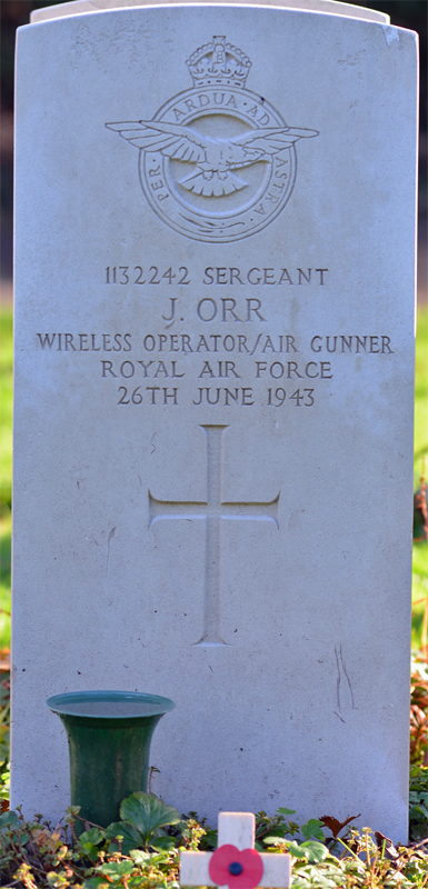 Sgt John Orr<br /><br /><br />died on active duty - June 26th, 1943