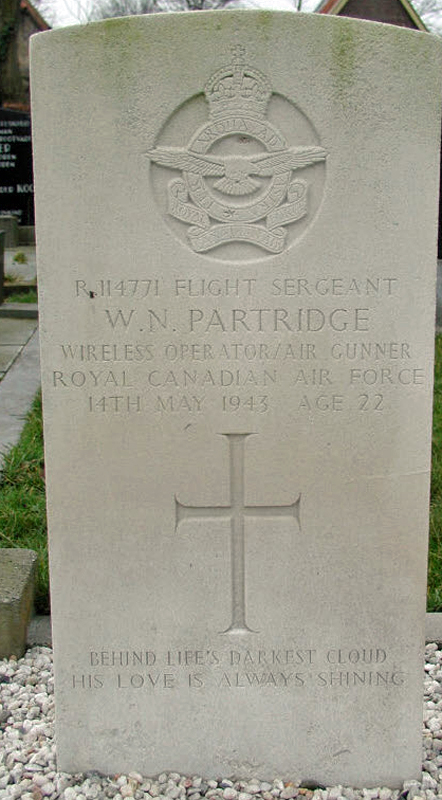 F/Sgt William Norman Partridge<br /><br /><br />died on active duty - May 14th, 1943