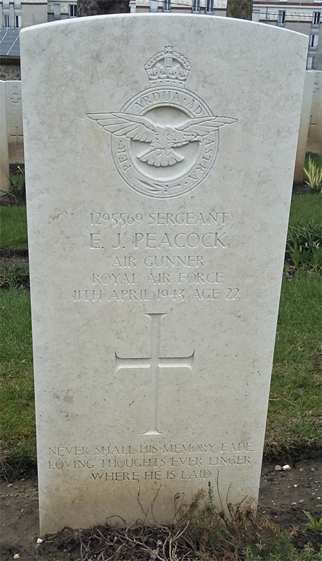 Sgt Eric James Peacock<br /><br /><br />died on active duty - April 11th, 1943