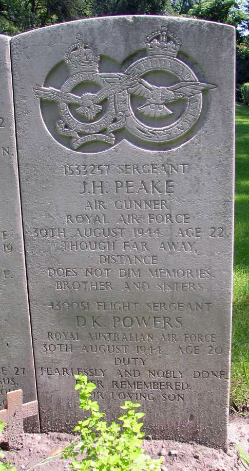 Sgt James Henry Peake<br /><br /><br />died on active duty - August 30th, 1944