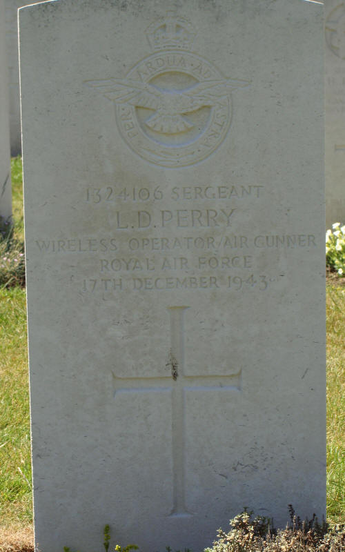 Sgt Leslie Dennis Perry<br /><br /><br />died on active duty - December 17th, 1943