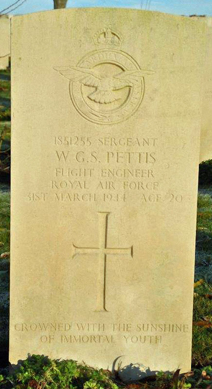 Sgt William George Sydney Pettis<br /><br /><br />died on active duty - March 31st, 1944