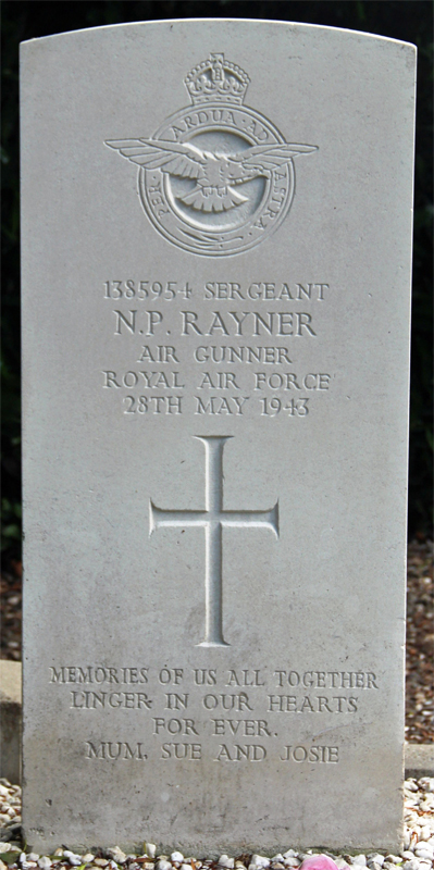 Sgt Norman Percival Rayner<br /><br /><br />died on active duty - May 28th, 1943