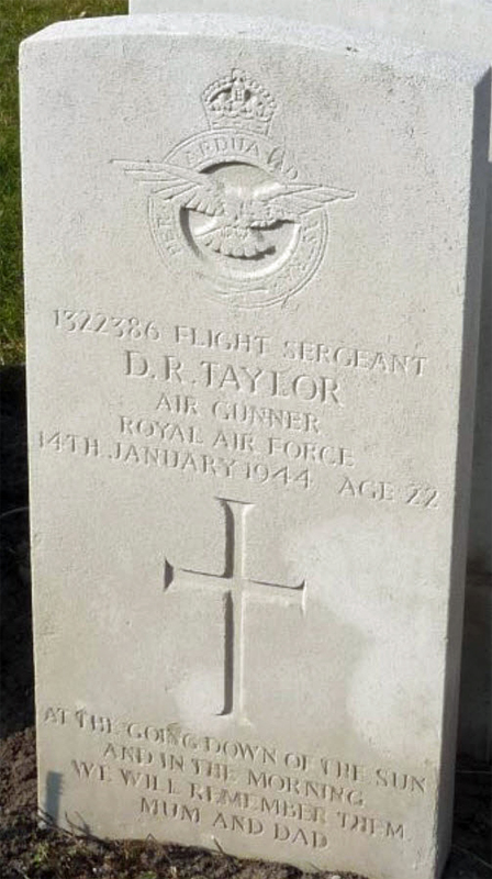 F/Sgt David Robert Taylor<br /><br /><br />died on active duty - January 14th, 1944