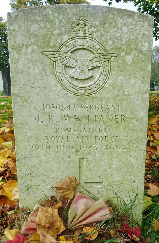 Sgt James Robert Whittaker<br /><br /><br />died on active duty June 29th, 1943