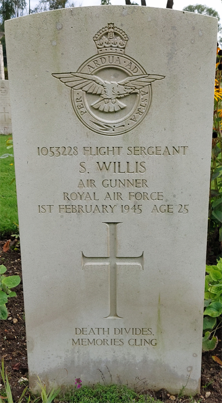 F/Sgt Sydney Willis<br /><br /><br />died on active duty February 1st, 1945